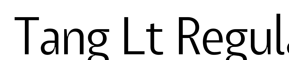  DEMO Tang Lt Regular font family download free