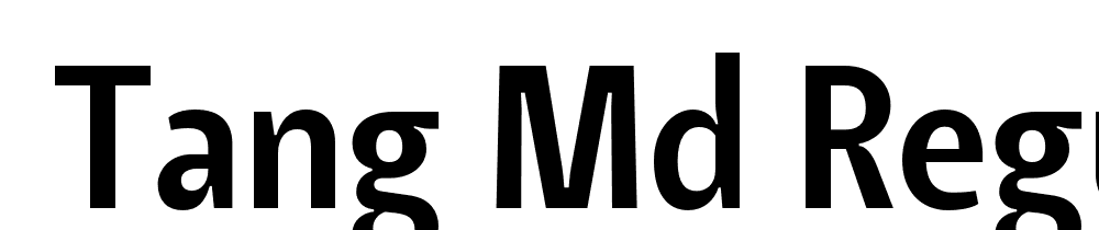  DEMO Tang Md Regular font family download free