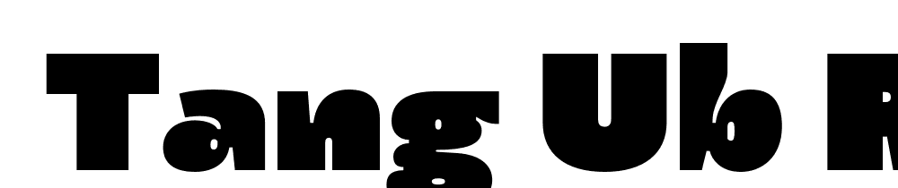  DEMO Tang Ub Regular font family download free