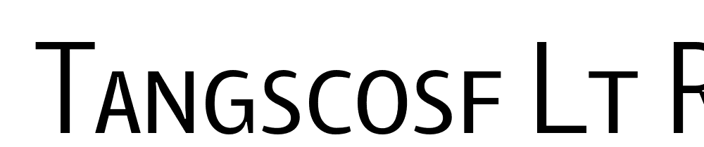  DEMO TangSCOSF Lt Regular font family download free