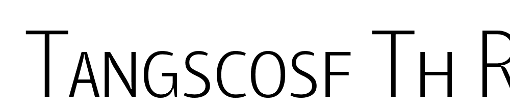  DEMO TangSCOSF Th Regular font family download free