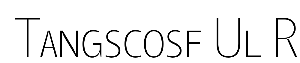  DEMO TangSCOSF Ul Regular font family download free