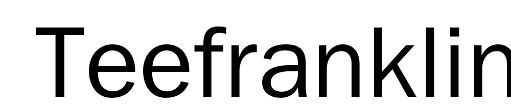  DEMO TeeFranklin Md Regular font family download free