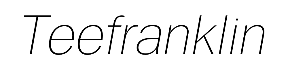  DEMO TeeFranklin Th Italic font family download free