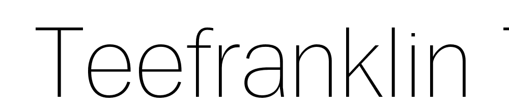  DEMO TeeFranklin Th Regular font family download free