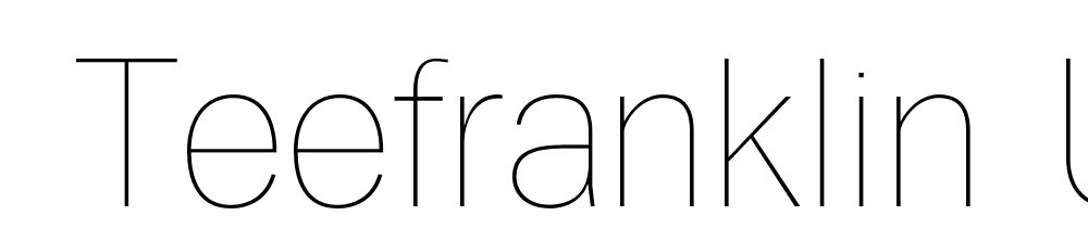  DEMO TeeFranklin Ul Regular font family download free