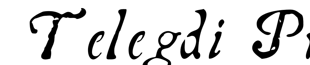  DEMO Telegdi Pro AltIt Alt Italic font family download free