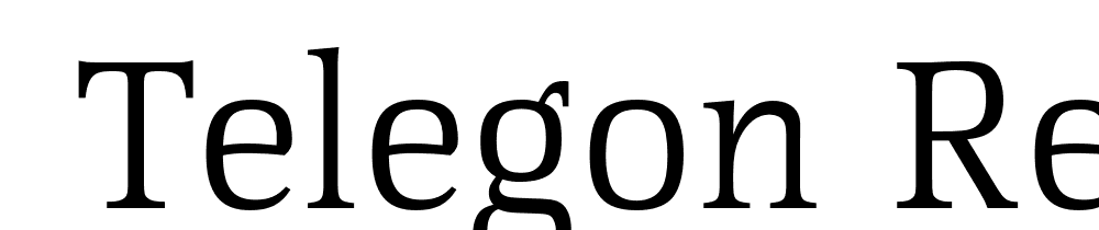  DEMO Telegon Regular font family download free