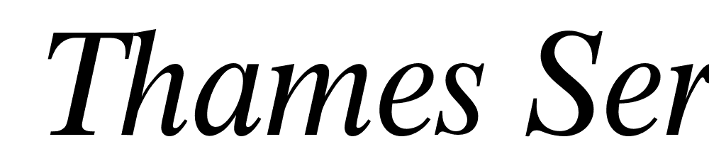  DEMO Thames Serial Italic font family download free