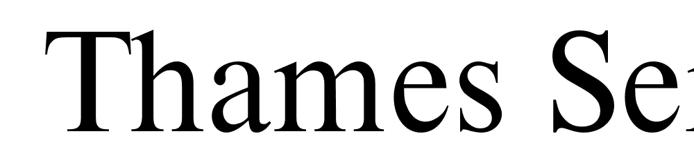  DEMO Thames Serial Regular font family download free