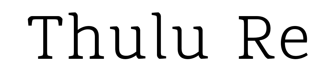  DEMO Thulu Regular font family download free