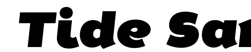  DEMO Tide Sans 900 Dude Italic font family download free