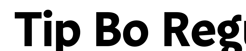  DEMO Tip Bo Regular font family download free