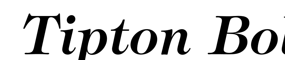  DEMO Tipton Bold Italic font family download free