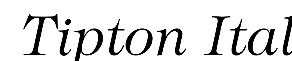  DEMO Tipton Italic font family download free