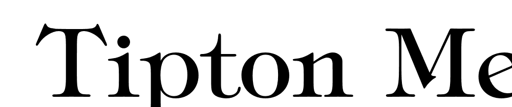  DEMO Tipton Med Regular font family download free