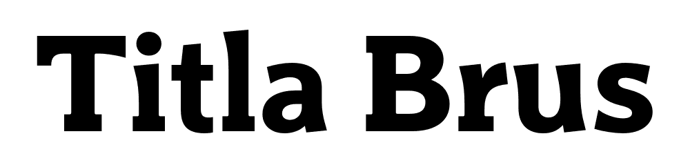  DEMO Titla Brus Bold Regular font family download free