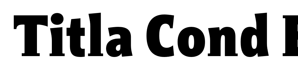  DEMO Titla Cond Black Regular font family download free