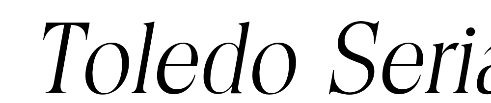  DEMO Toledo Serial Light Italic font family download free