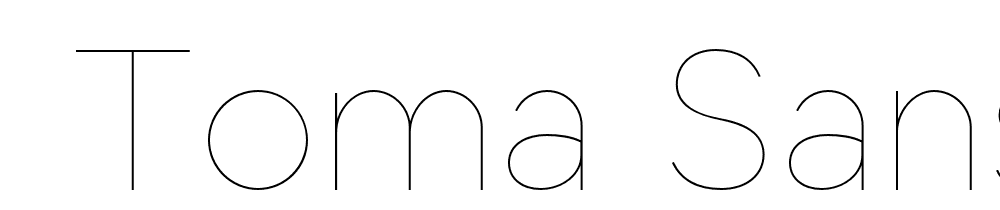  DEMO Toma Sans Hairline Regular font family download free