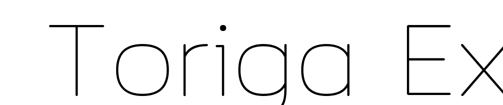  DEMO Toriga ExtraLight Regular font family download free