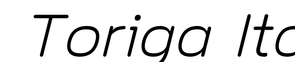  DEMO Toriga Italic font family download free