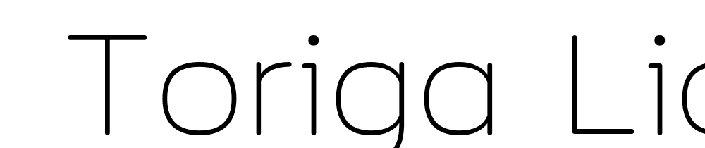  DEMO Toriga Light Regular font family download free