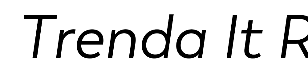  DEMO Trenda It Regular font family download free