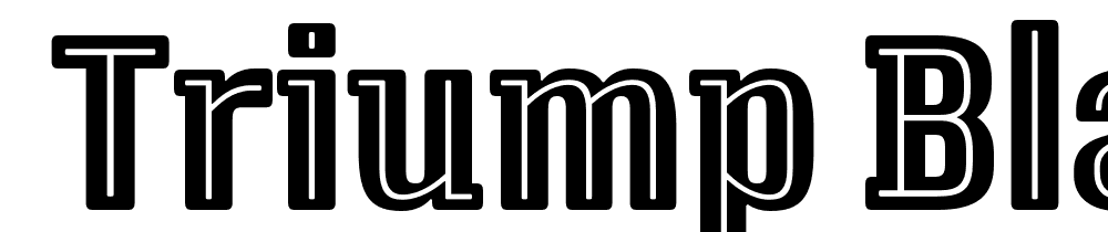  DEMO Triump Black Inline Regular font family download free