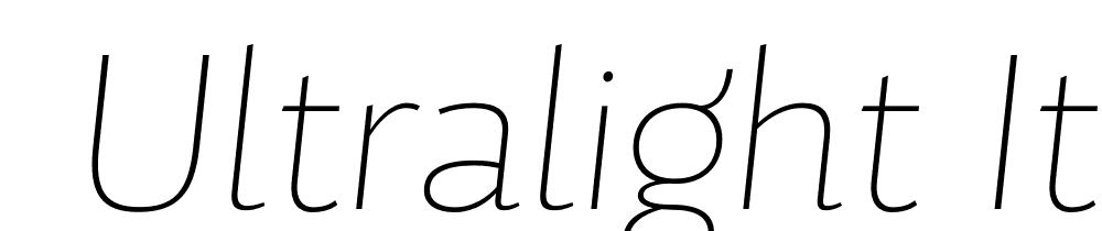  DEMO UltraLight Italic font family download free