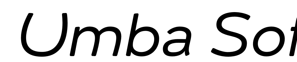  DEMO Umba Soft Italic font family download free