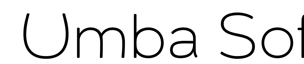  DEMO Umba Soft Thin Regular font family download free