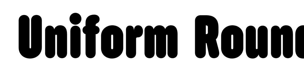  DEMO Uniform Rounded Extra Condensed Ultra Regular font family download free