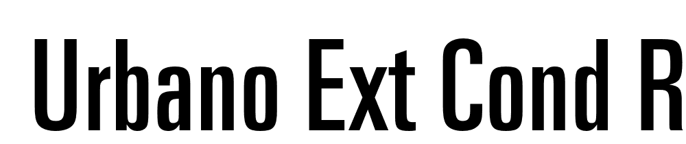  DEMO Urbano Ext Cond Regular font family download free