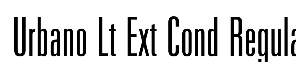  DEMO Urbano Lt Ext Cond Regular font family download free