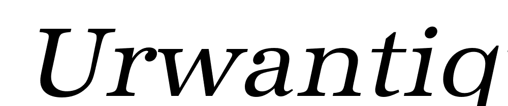  DEMO URWAntiqua Italic font family download free