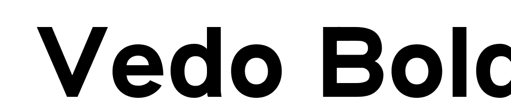  DEMO Vedo Bold font family download free