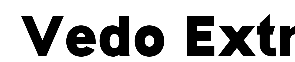  DEMO Vedo ExtraBold font family download free