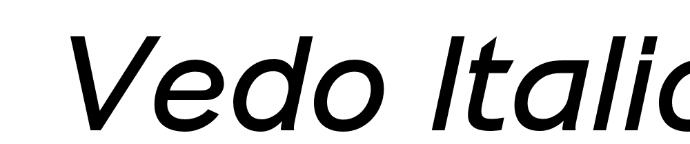  DEMO Vedo Italic font family download free