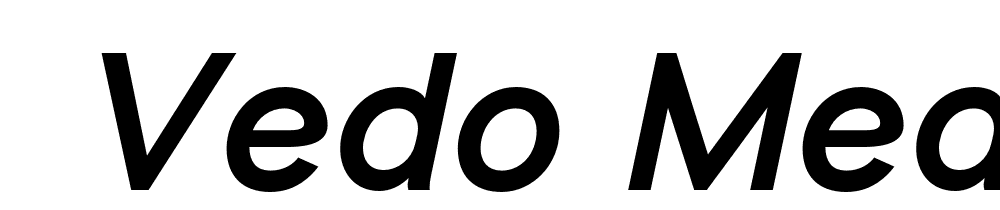  DEMO Vedo MediumItalic font family download free