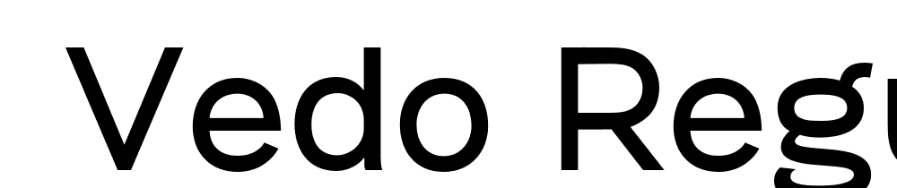  DEMO Vedo Regular font family download free