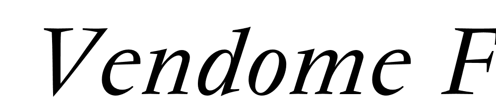  DEMO Vendome FS Italic font family download free