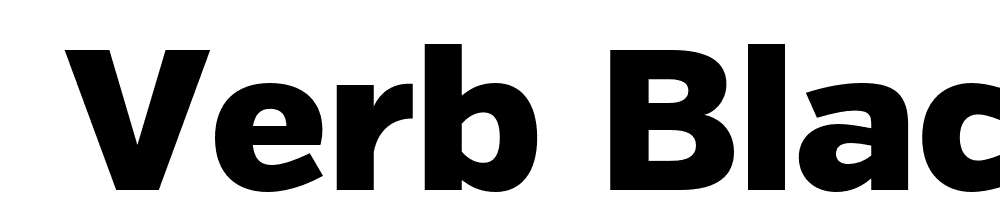  DEMO Verb Black Regular font family download free