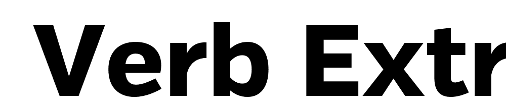  DEMO Verb Extrabold Regular font family download free