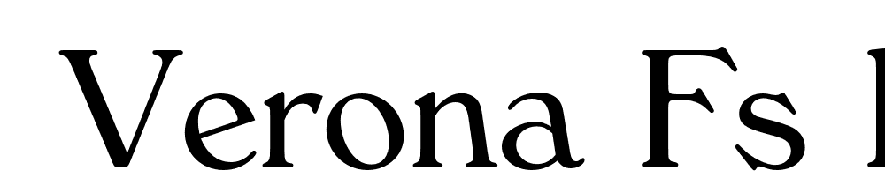  DEMO Verona FS Regular font family download free