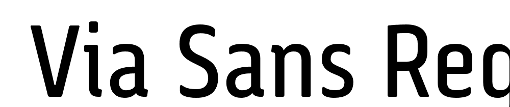  DEMO Via Sans Regular font family download free