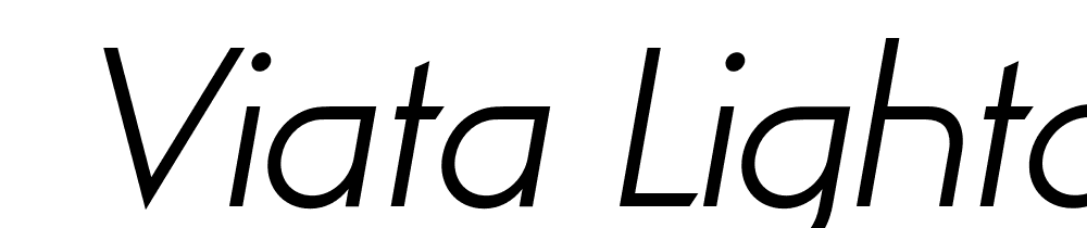  DEMO Viata LightOblique font family download free