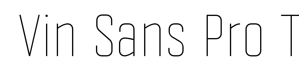  DEMO Vin Sans Pro Thin Regular font family download free