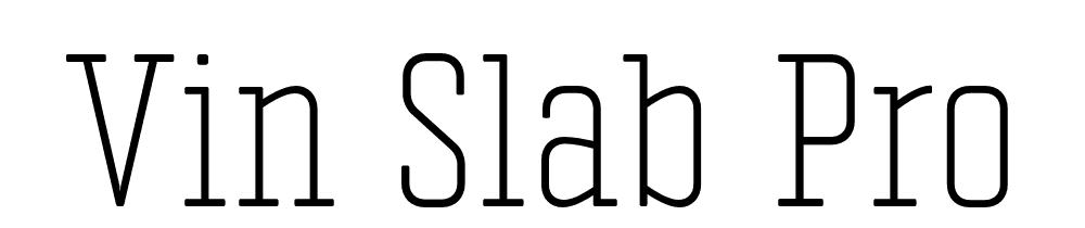  DEMO Vin Slab Pro ExtLt Regular font family download free