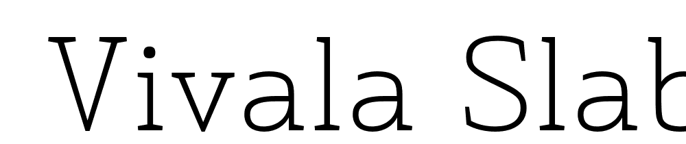  DEMO Vivala Slab ExtraLight Regular font family download free